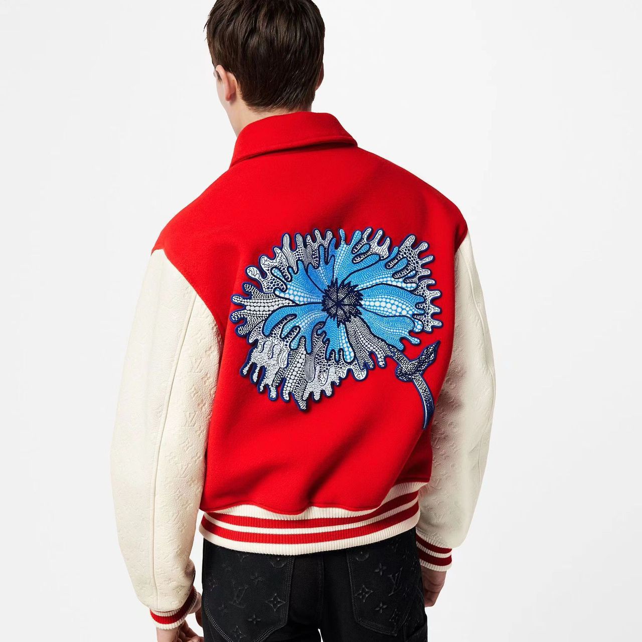 Louis Vuitton x Yayoi Kusama Psychedelic Flower Embroidered Varsity Blouson