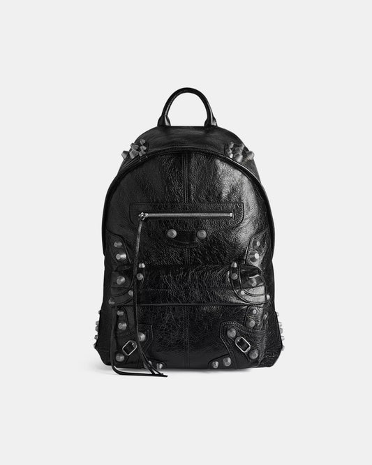 Studded Cagole Leather Backpack