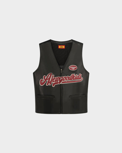 AFGK Faux Leather Vest