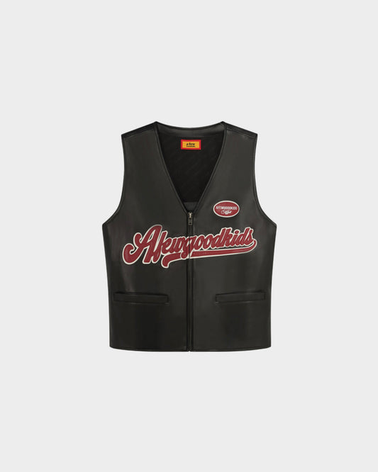 AFGK Faux Leather Vest