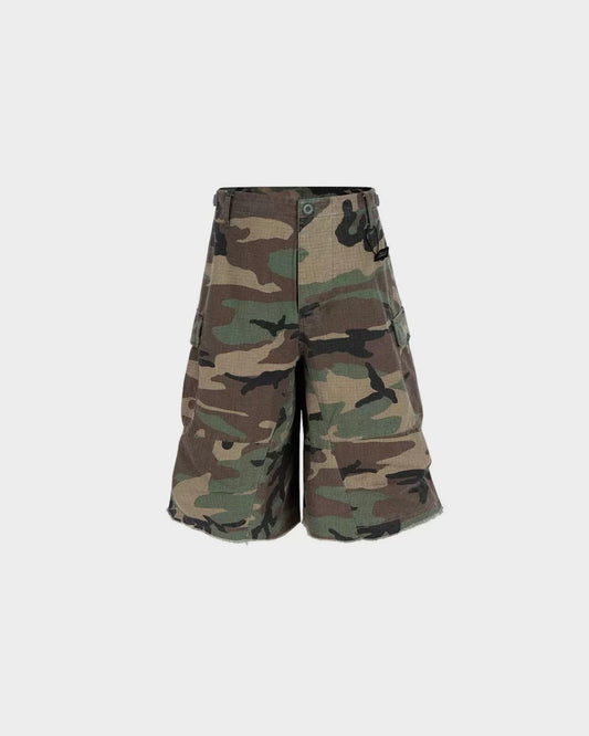 Camo 3/4 Cargo Shorts