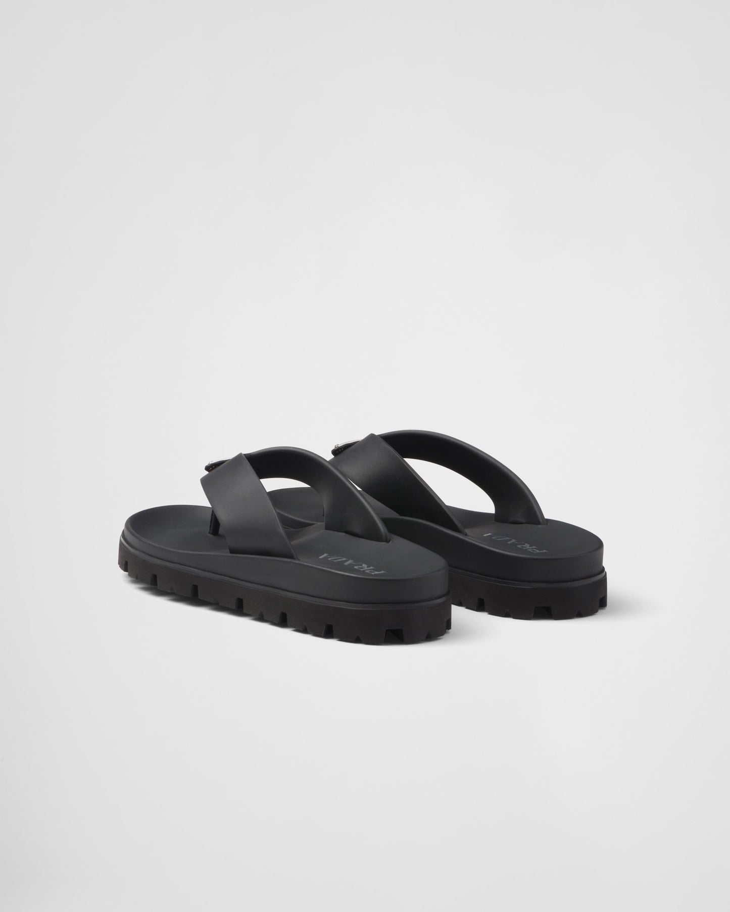 Prada Rubber Thong Sandals