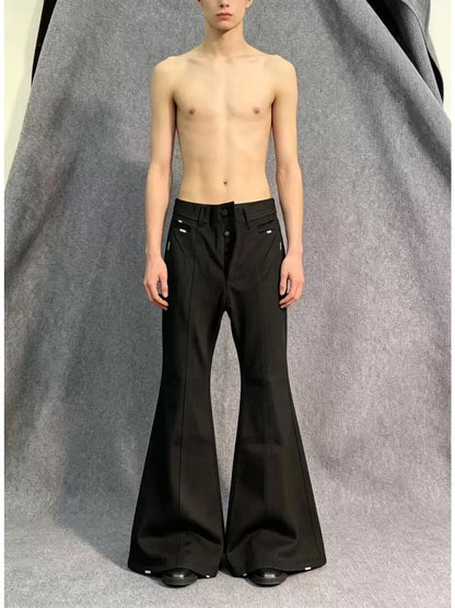 SCULPTED FLARE TROUSERS