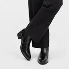 Leather Chelsea Heel Boots