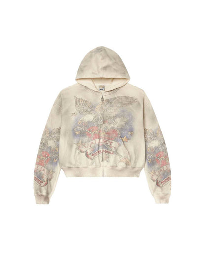ARCHIVE EAGLE ZIP HOODIE