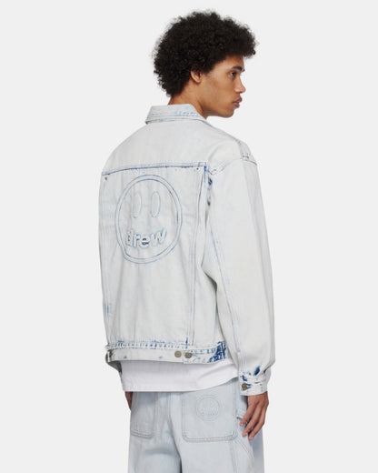Drew Washed Logo Denim Jacket