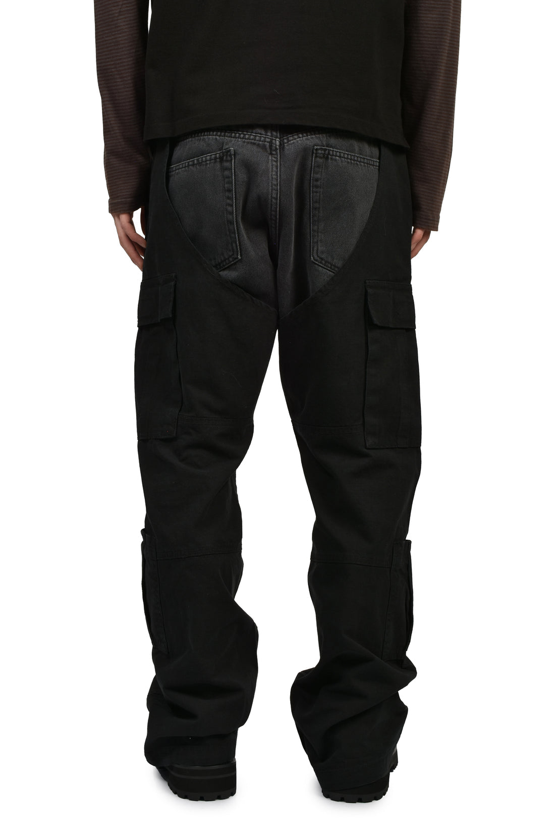 BIKER CARGO DENIM PANTS