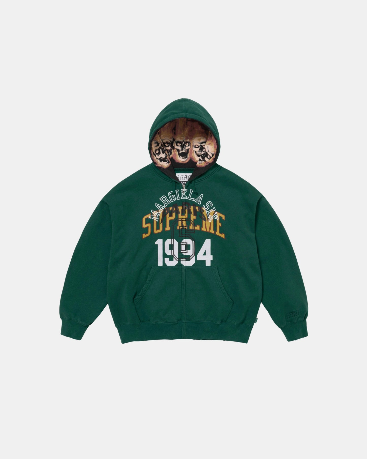 Supreme x MM6 Zip-Up Hoodie