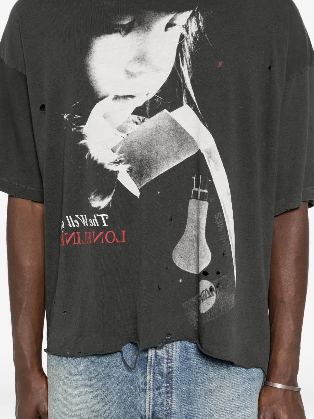 Nietzsche Cropped Destroyed Tee