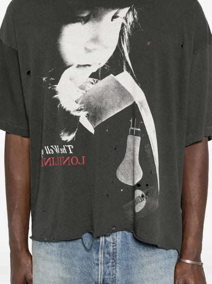 Nietzsche Cropped Destroyed Tee