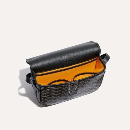 Goyardine Belvédère Messenger Bag - Black