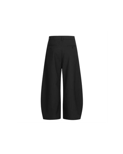Pinstripe Hardware Wide Pants