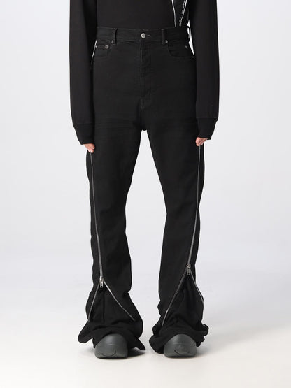 Arc Split Zipper Denim – Jet Black