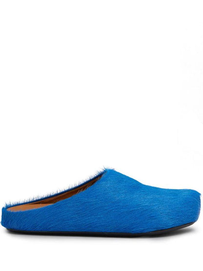 Marni Fussbet Sabot calf-hair slippers