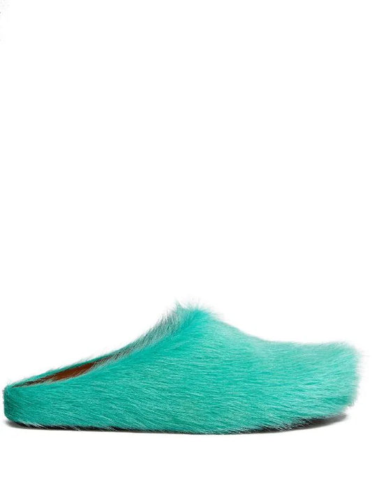 Marni Fussbet Sabot calf-hair slippers