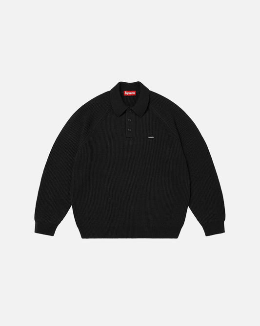 Supreme Small Box Polo Sweater Black