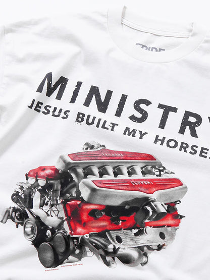 Ministry “Jesus Built My Horses” Graphic Tee
