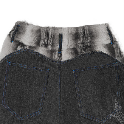 FROSTVEIN LASER WIDE-LEG DENIM