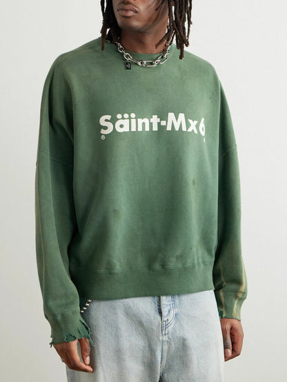 Saint “YOUTH” Distressed Sweat