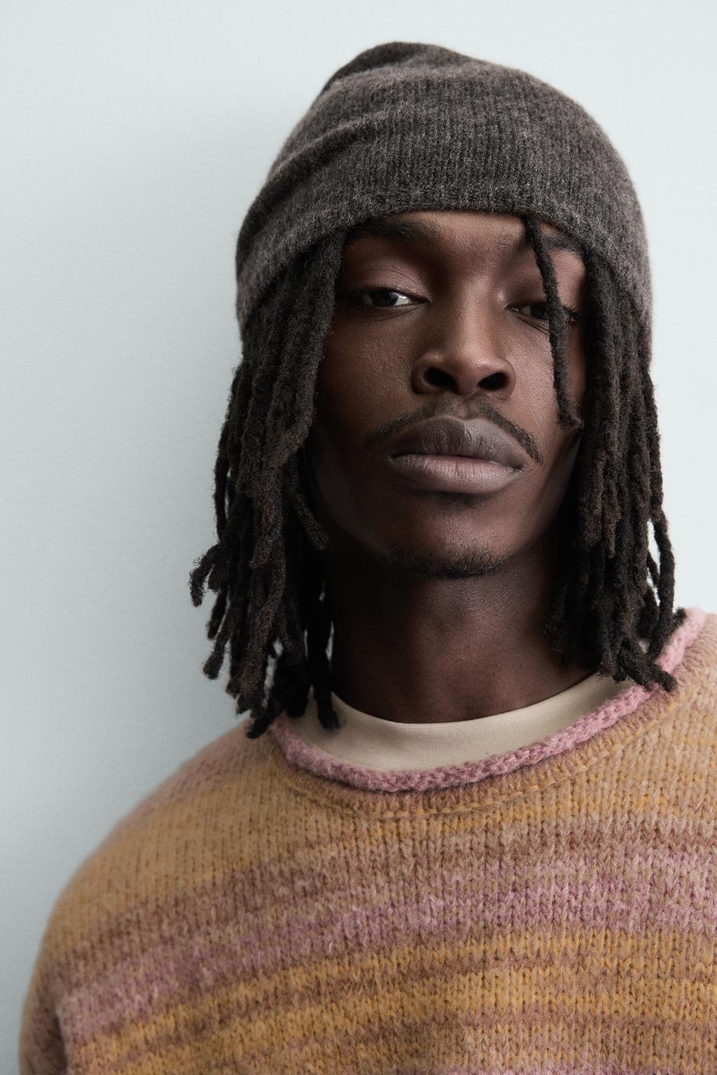 Textured Mélange Knit Sweater