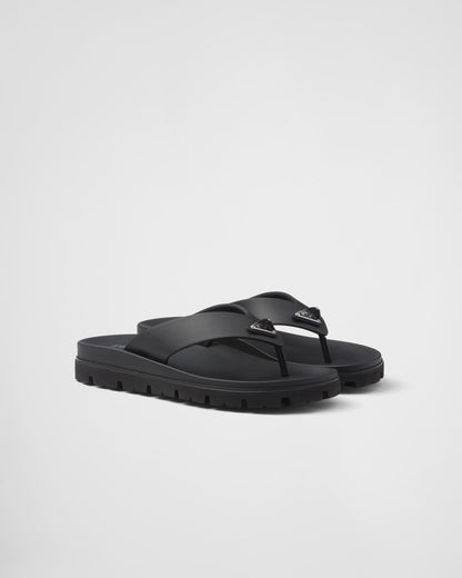 Prada Rubber Thong Sandals