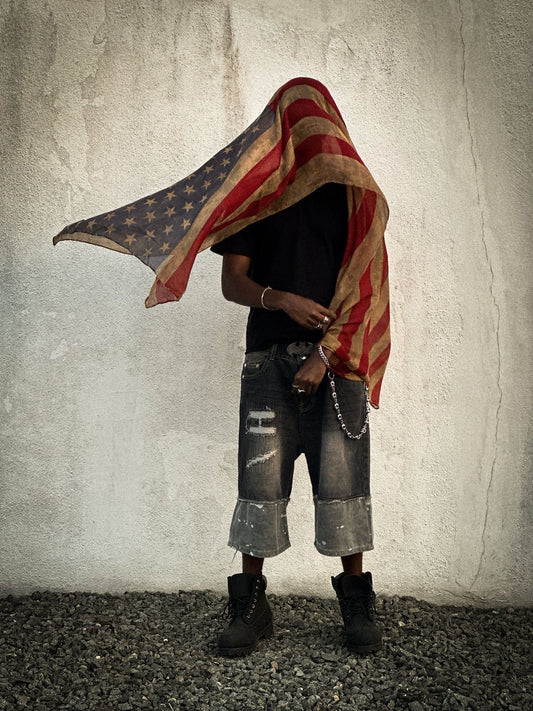 Vintage American Flag Scarf