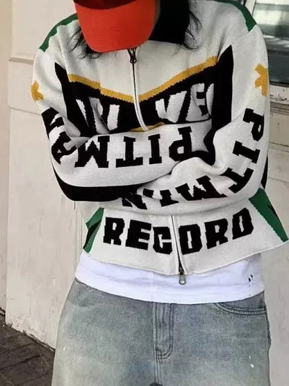 Ronin Record Zip Knit Jacket