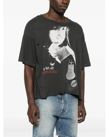 Nietzsche Cropped Destroyed Tee