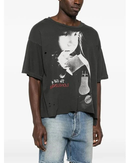 Nietzsche Cropped Destroyed Tee
