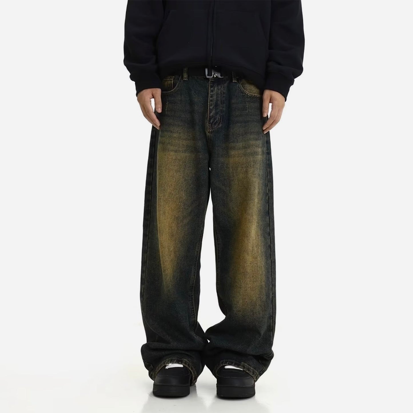 Men’s Loose Fit Denim Jeans - Indigo Wash