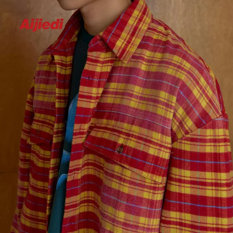 Far Archive Brushed Plaid Flannel Shirt