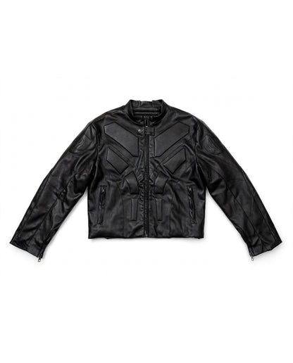 ARMOR BIKER JACKET (JET BLACK)