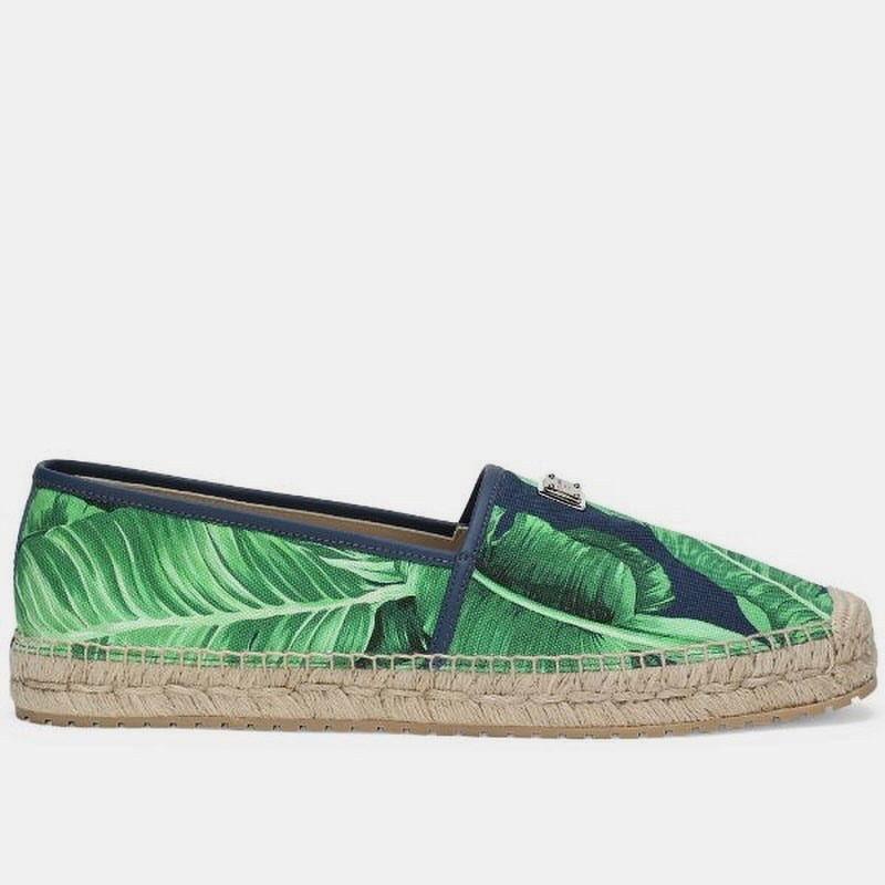 D & G Printed Canvas Espadrilles