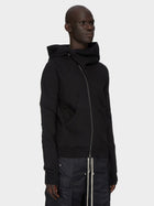 Asymmetric Zip Mountain Hoodie — Soot