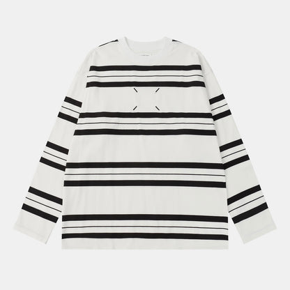 Maison Margiela Striped Longsleeve Shirt - White