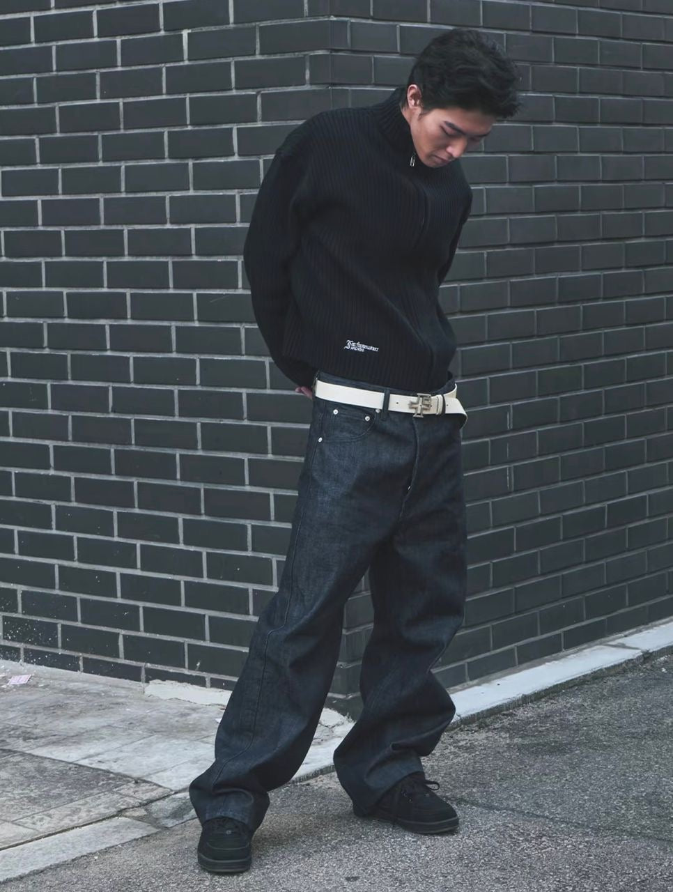 FAR FROM WHAT RIBBED ZIP UP