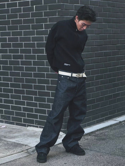 FAR FROM WHAT RIBBED ZIP UP
