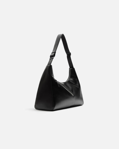 Oversized Sculpted Leather Shoulder Bag