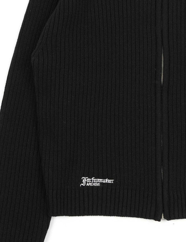 FAR FROM WHAT RIBBED ZIP UP