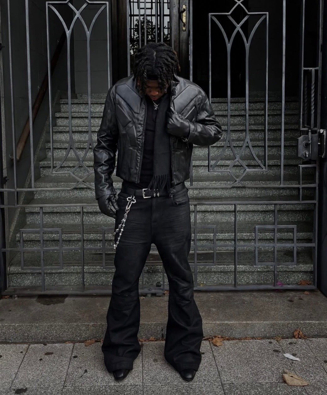 ARMOR BIKER JACKET (JET BLACK)