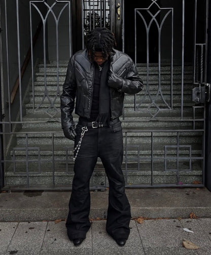ARMOR BIKER JACKET (JET BLACK)