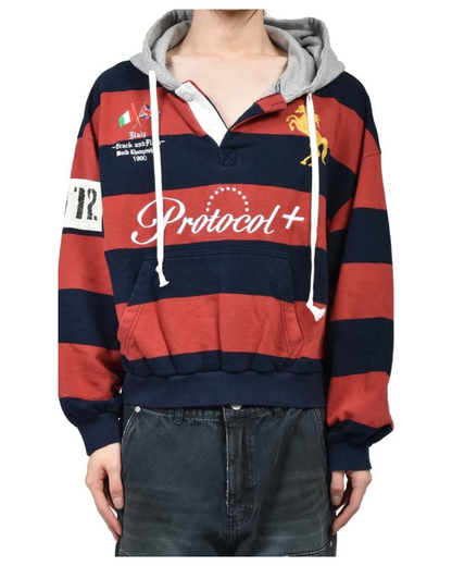Protocol Index Stripe Hoodie – TUG OF LOOKS Protocol Index Stripe Hoodie – TUG OF LOOKS