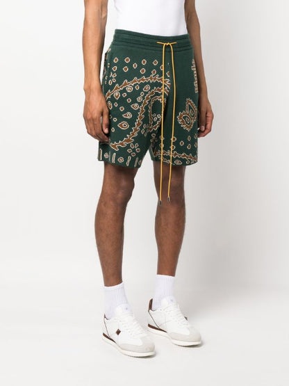 Rhude Intarsia Paisley Shorts