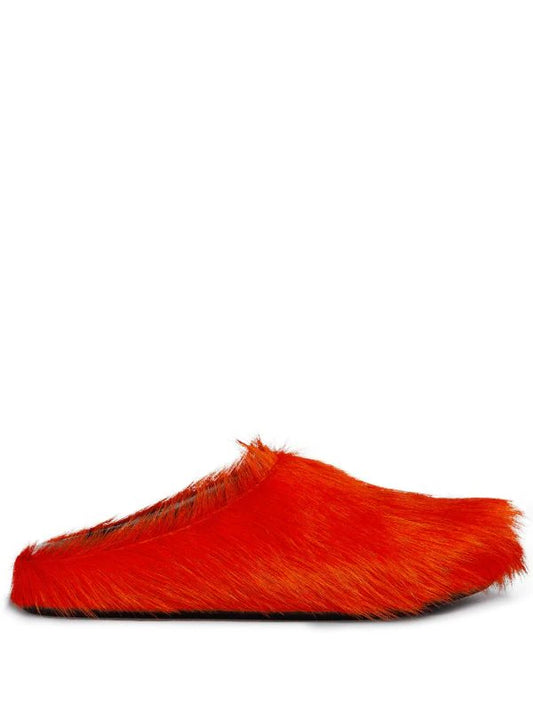 Marni Fussbet Sabot calf-hair slippers