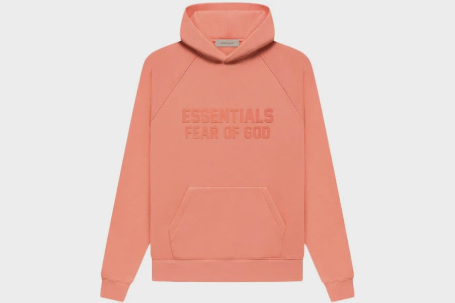 Essentials Hoodie in Coral