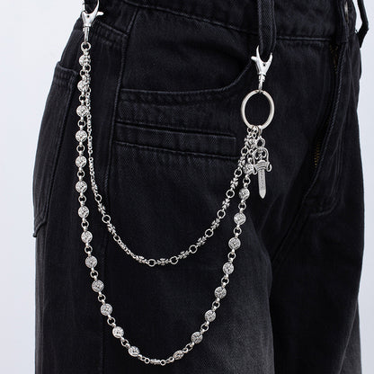 Gothic Dagger Wallet Chain