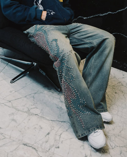 Tsunami Studded Denim Jeans