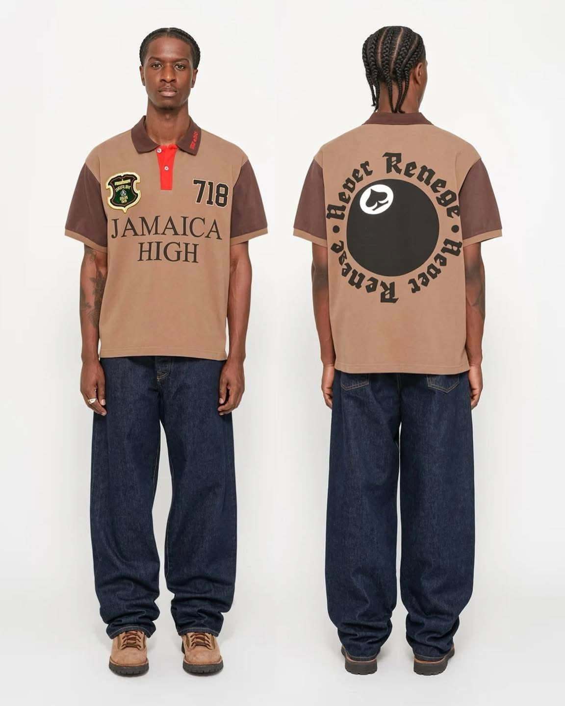 DT x Stussy Spades Team Polo