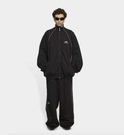 Balenciaga 3B Sports Icon Tracksuit Jacket in Fleece