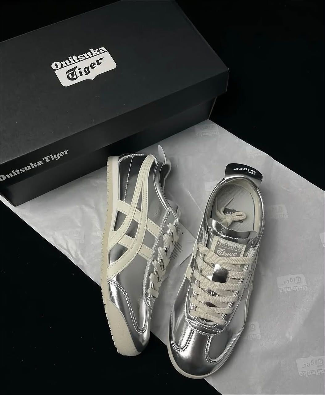 Onitsuka Tiger Mexico 66 Metallic Silver